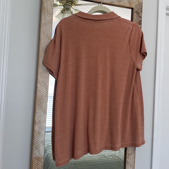 NWOT Jane + Delancey Retro Burnout Polo - Picture 3 of 3